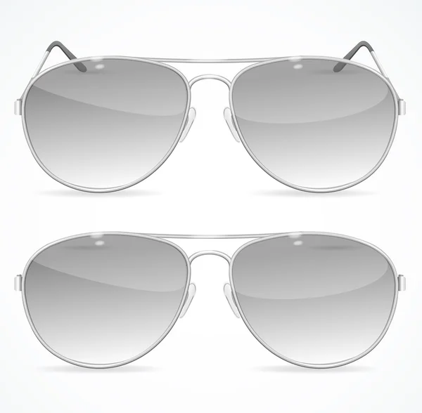 Aviator Sunglasses Set. Vetor — Vetor de Stock