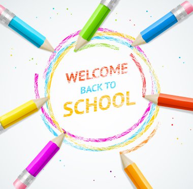 Okul kavramı. Vektör