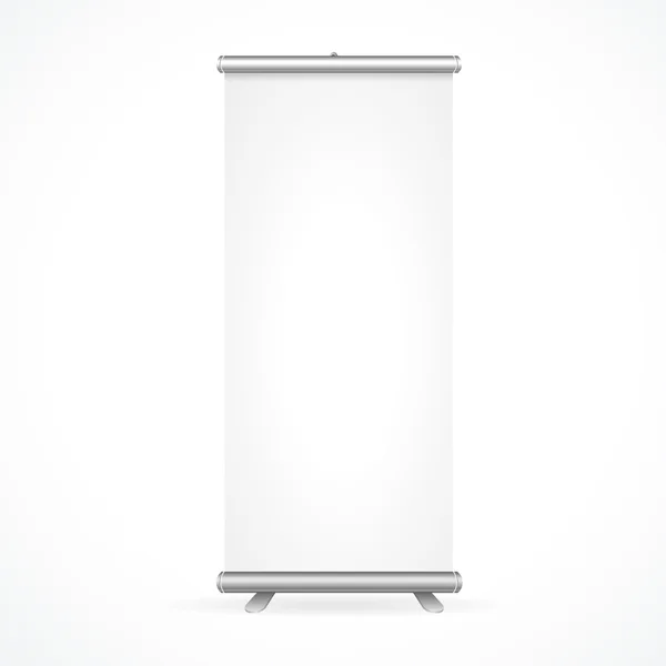 Banner stand tasarımı kadar rulo. Vektör