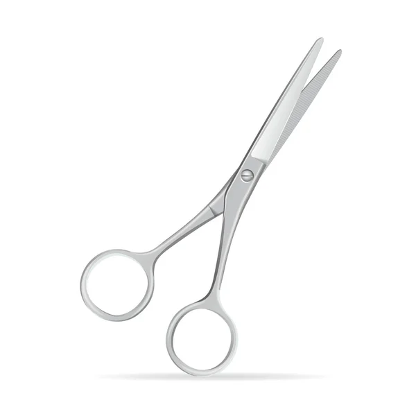 Metal Scissors. Vector — Stock Vector