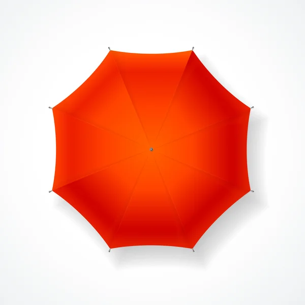 Czerwony parasol. Wektor — Wektor stockowy