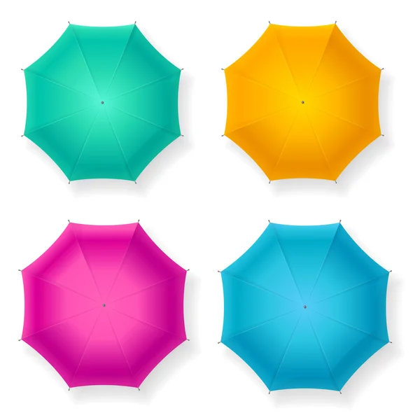 Umbrella Set. Vector — Stock Vector