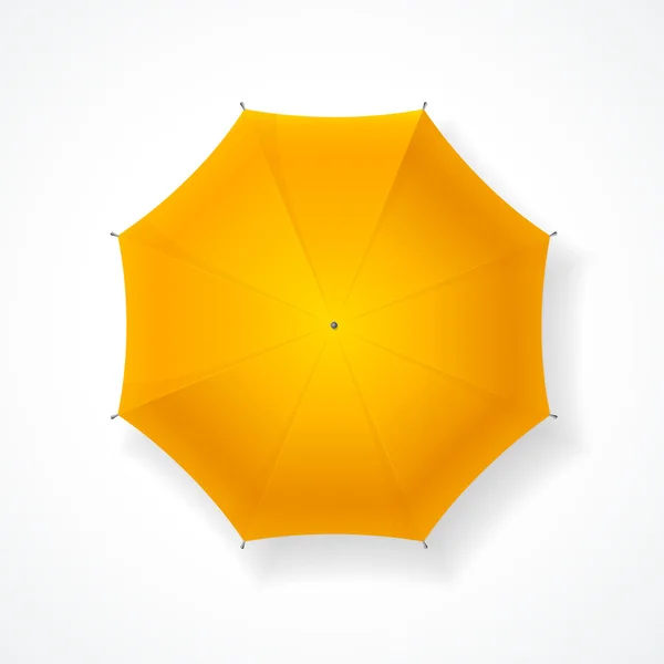 Yellow Umbrella. Vector — Stock Vector