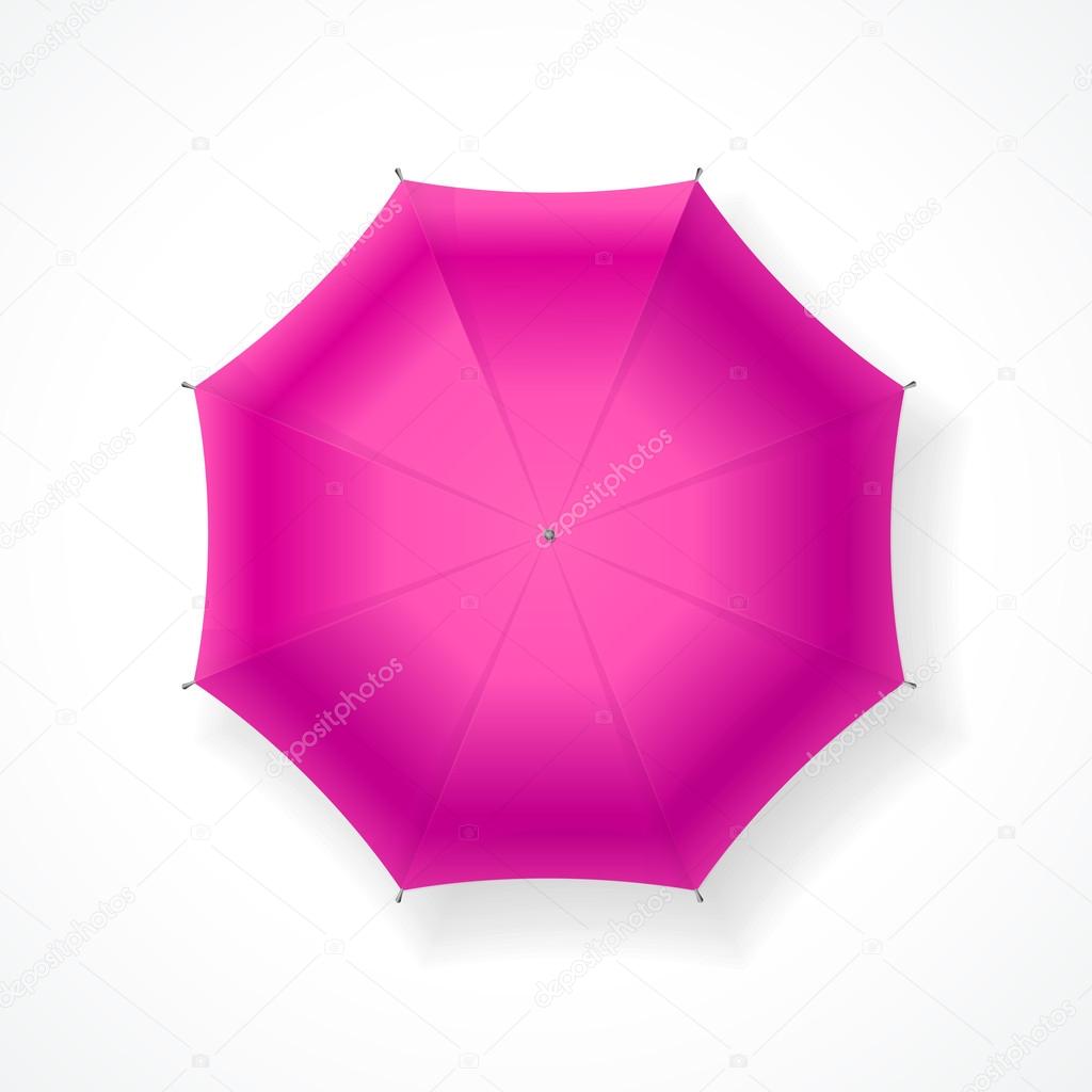 Pink Umbrella. Vector