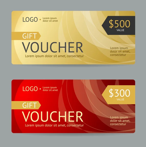 Gift Voucher. Vector — Stock Vector