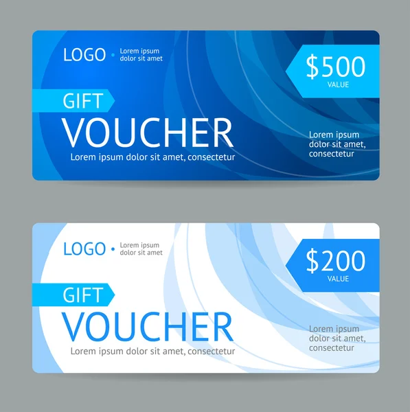 Gift Voucher. Vector — Stock Vector