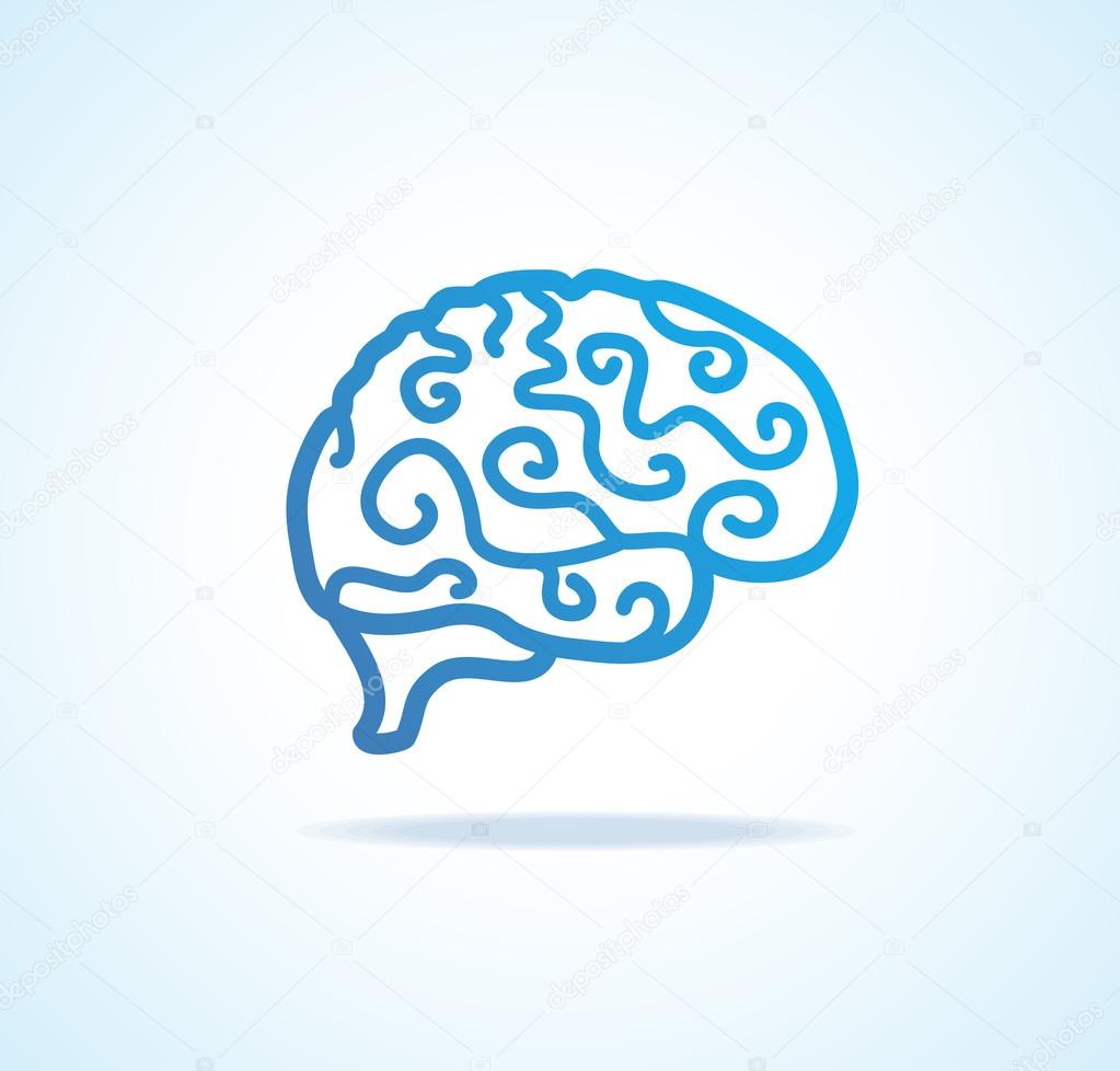 Brain Icon. Vector