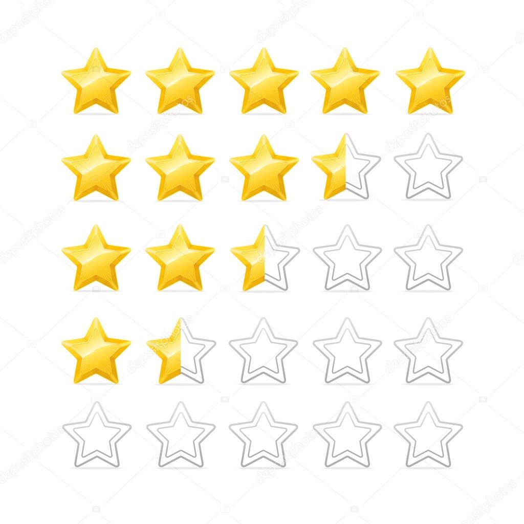 Stars Rating. Vector