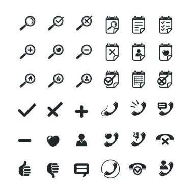 İş Icon Set. Vektör