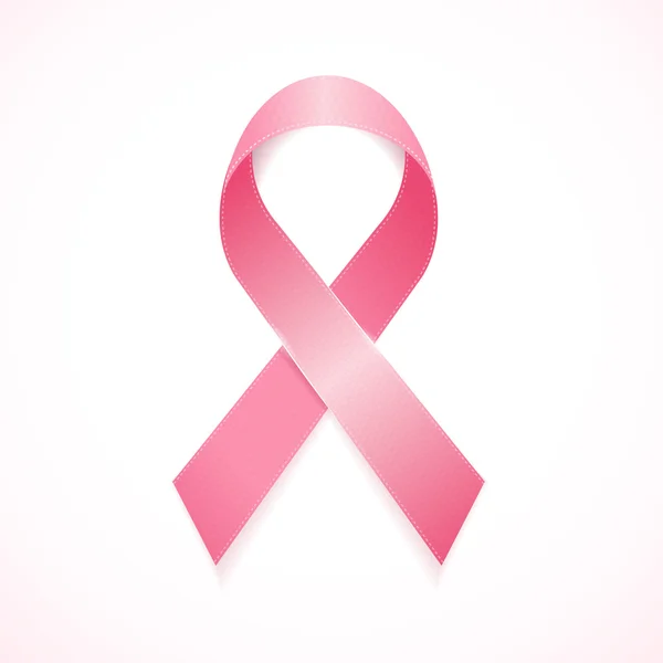 Breast Cancer Ribbon. Vector — Stock Vector