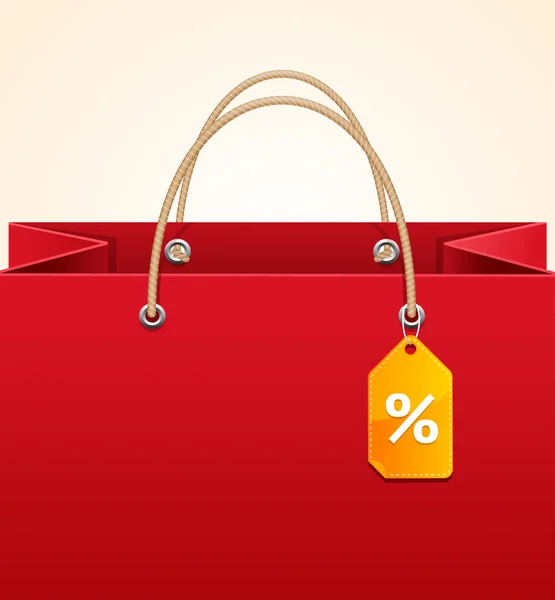 Paper Bag Background Sale. Vector — Stock Vector