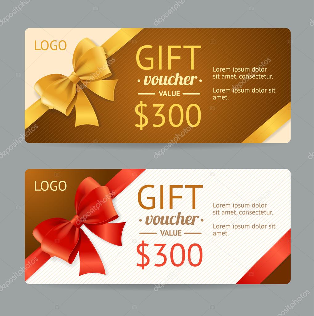 Gift Voucher Template. Vector