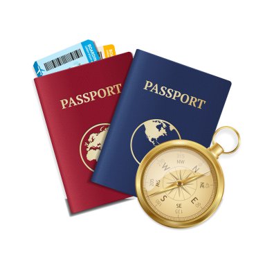 Seyahat ve Turizm kavramı. Vektör