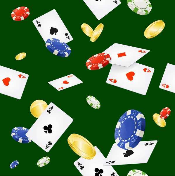 Casino Background Seamless. Vetor — Vetor de Stock