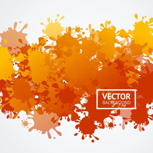 Laranja Gota Blot fundo. Vetor — Vetor de Stock