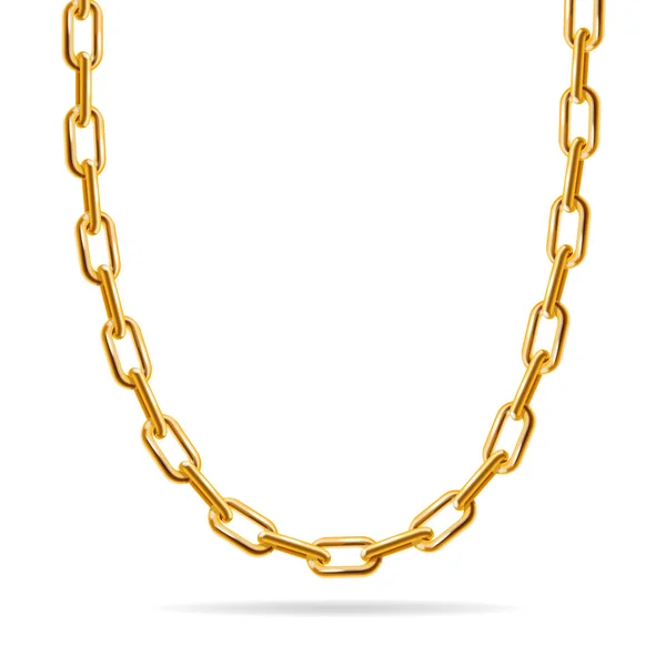 Gouden ketting sieraden. Vector — Stockvector