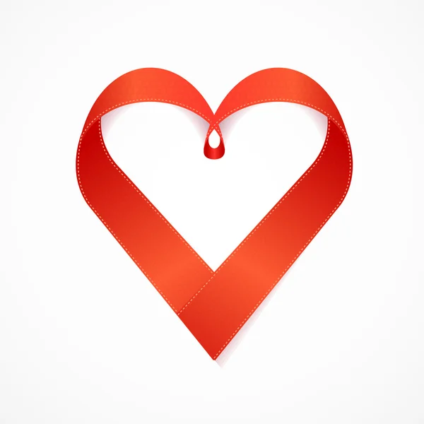 Red Valentine Heart. Vector — Stock Vector