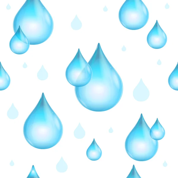 Rain Drop Seamless Pattern Background. Vector — Stock Vector