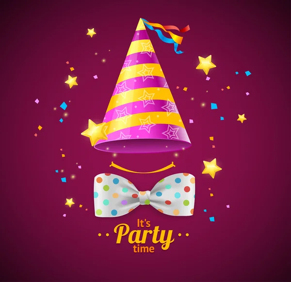 Party Card or Placard. Vector — Stock Vector