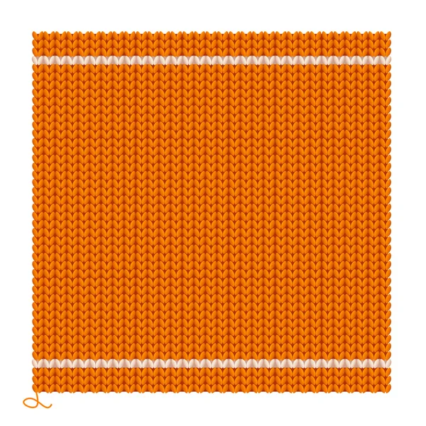 针织无缝的橙色背景。矢量 — 图库矢量图片
