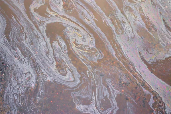 Мраморный Абстрактный Фон Моторного Масла Газа Бензина Нефтяной Слик Пролитый — стоковое фото