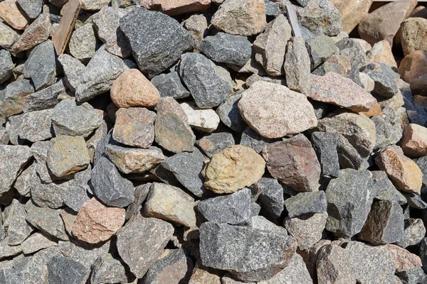 Various Colored Stones Lying Flat Ground — Stock Photo, Image