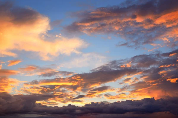 Sunset Evening Rain Summer Evening Sky View — Stock Photo, Image