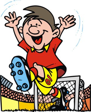 Futbol topu ile çocuk