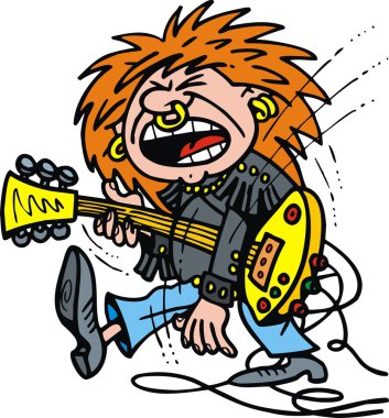 gitarist rock çocuk 