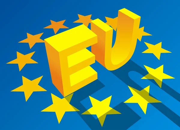 Symbole der Europäischen Union — Stockvektor