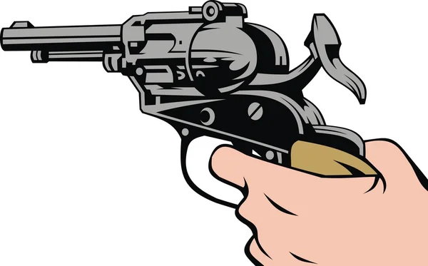 Gun in your hand — Stock Vector