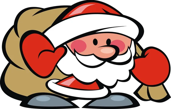 Desenhos animados de Santa Claus —  Vetores de Stock