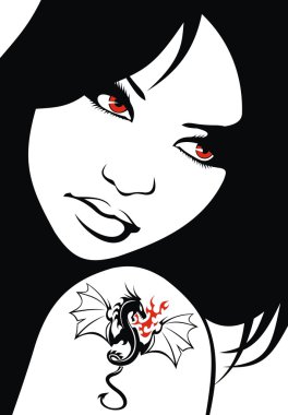 Güzel kadın yüzü