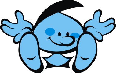 bklue çocuk ve olumlu gülümseme