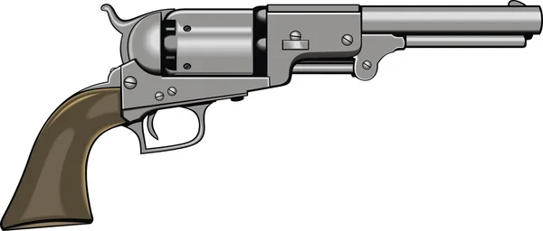 Pistola de mano vieja (pistola ) — Vector de stock