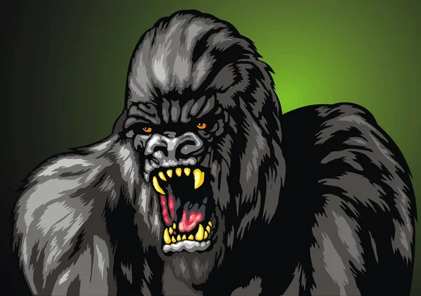 Çirkin gorila maymun — Stok Vektör