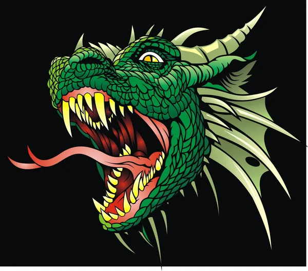 Голова дракона — стоковый вектор