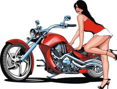 kız ve benim orijinal motosiklet tasarım