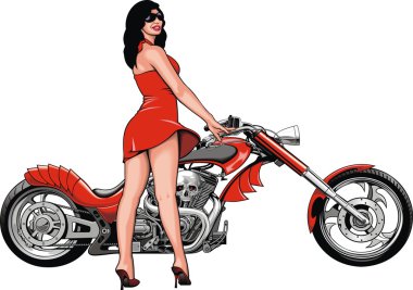 kız ve benim orijinal motosiklet tasarım