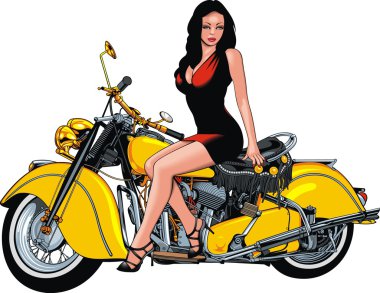 kız ve benim orijinal motosiklet tasarım