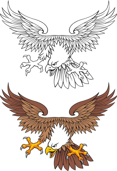 Águila salvaje americana — Vector de stock