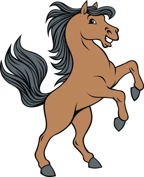 Bonito caballo aislado — Vector de stock