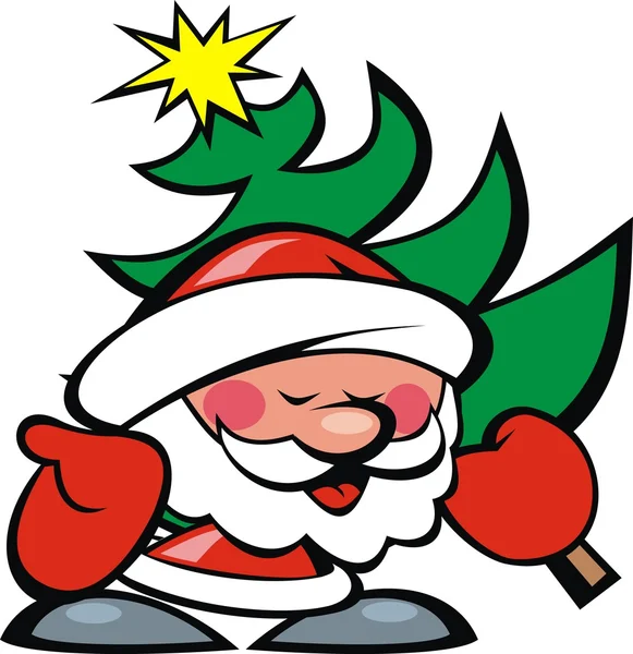 Caricatura de Santa Claus — Vector de stock