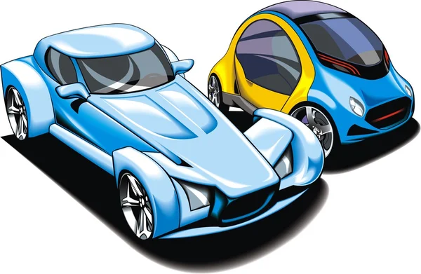 Mes voitures de sport design originales — Image vectorielle