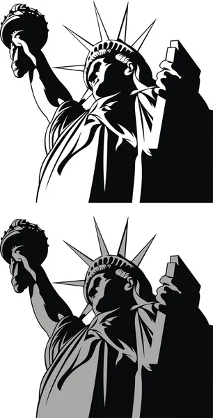 Estatua de la libertad — Vector de stock