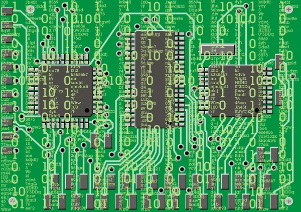 Resumo circuito eletrônico fundo —  Vetores de Stock