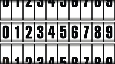 Beyaz arka plan üzerinde izole numarası