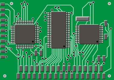 soyut elektronik devre arka plan