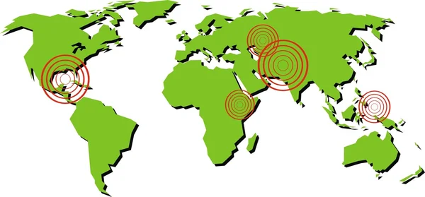 Mapa do mundo —  Vetores de Stock