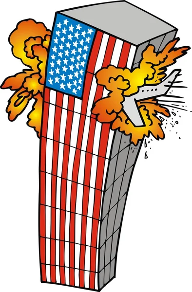 Wtc tragedia — Vector de stock